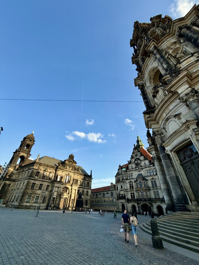 Dresdenの旧市街の街並み
