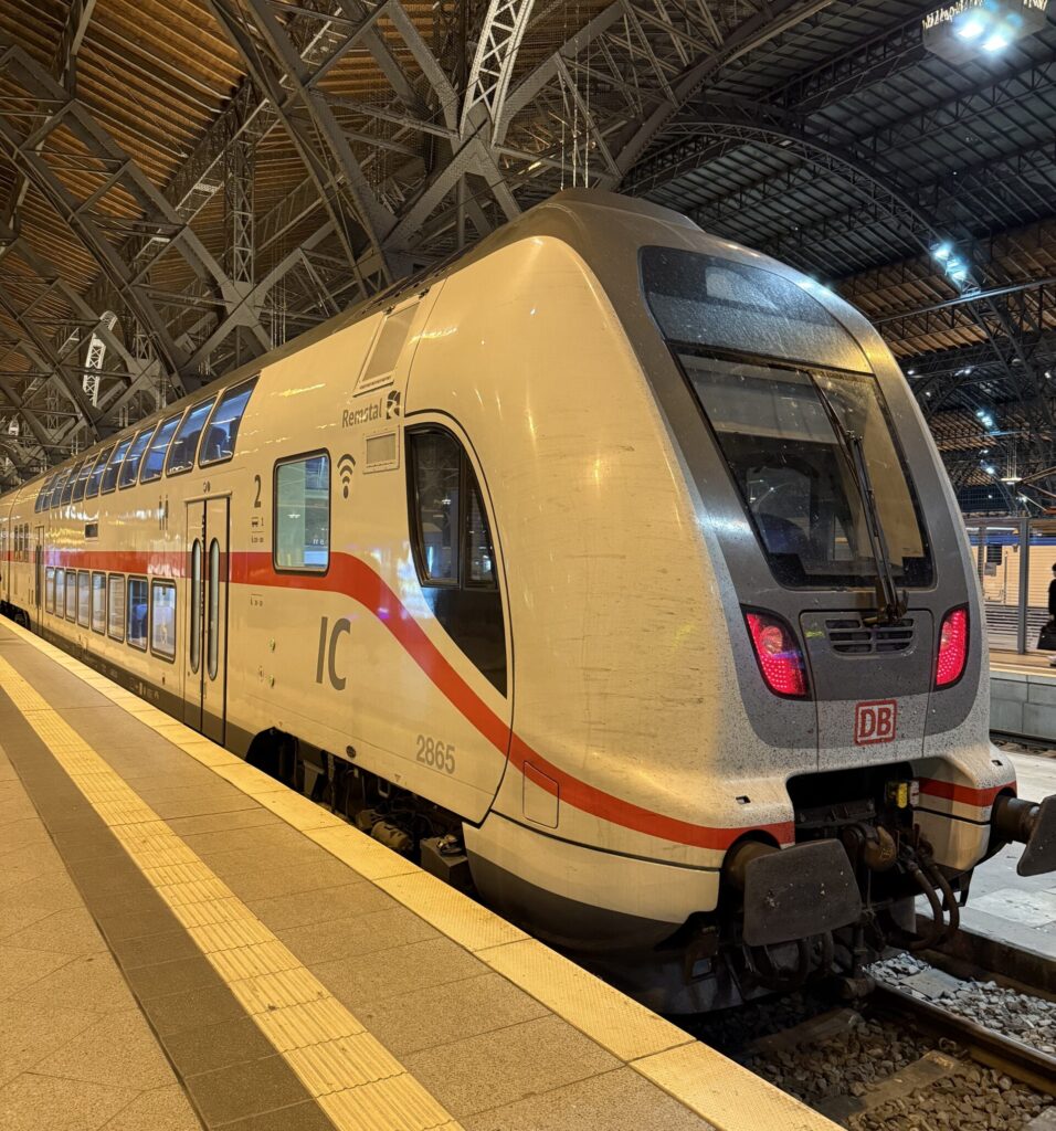 ドイツからスイスへの夜通しの鉄道旅